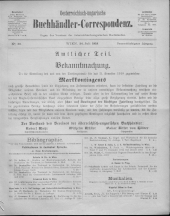 Oesterreichische Buchhändler-Correspondenz