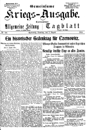 Czernowitzer Allgemeine Zeitung