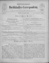 Oesterreichische Buchhändler-Correspondenz