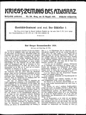 Kriegszeitung des A.T.V. Graz