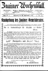 Znaimer Wochenblatt