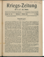 Karnisch-Julische Kriegszeitung