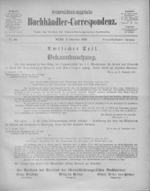 Oesterreichische Buchhändler-Correspondenz