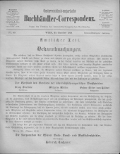 Oesterreichische Buchhändler-Correspondenz