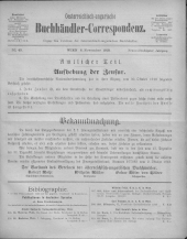 Oesterreichische Buchhändler-Correspondenz