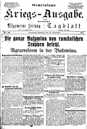 Czernowitzer Allgemeine Zeitung