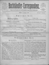 Oesterreichische Buchhändler-Correspondenz