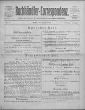 Oesterreichische Buchhändler-Correspondenz
