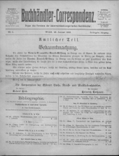 Oesterreichische Buchhändler-Correspondenz