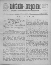 Oesterreichische Buchhändler-Correspondenz