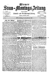 Wiener Sonn- und Montags-Zeitung