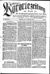 Grazer Vorortezeitung: Organ f. d. Umgebungsgemeinden v. Graz