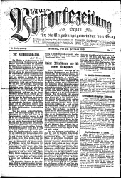 Grazer Vorortezeitung: Organ f. d. Umgebungsgemeinden v. Graz