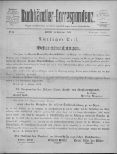 Oesterreichische Buchhändler-Correspondenz