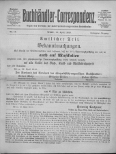 Oesterreichische Buchhändler-Correspondenz