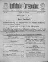 Oesterreichische Buchhändler-Correspondenz