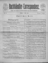 Oesterreichische Buchhändler-Correspondenz