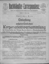 Oesterreichische Buchhändler-Correspondenz