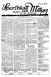 (Wiener) Sporttagblatt