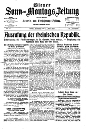 Wiener Sonn- und Montags-Zeitung