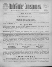 Oesterreichische Buchhändler-Correspondenz