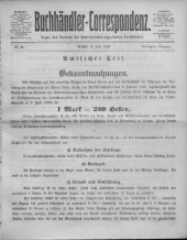 Oesterreichische Buchhändler-Correspondenz