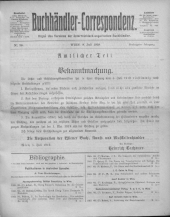 Oesterreichische Buchhändler-Correspondenz