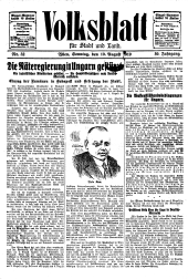 Volksblatt für Stadt und Land