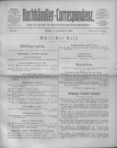 Oesterreichische Buchhändler-Correspondenz