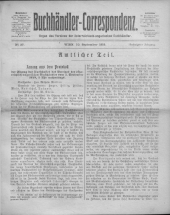 Oesterreichische Buchhändler-Correspondenz