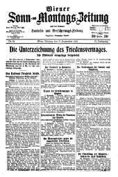 Wiener Sonn- und Montags-Zeitung
