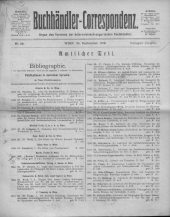 Oesterreichische Buchhändler-Correspondenz