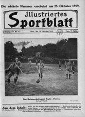 Illustriertes (Österreichisches) Sportblatt