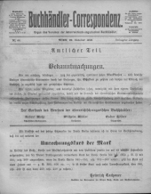 Oesterreichische Buchhändler-Correspondenz