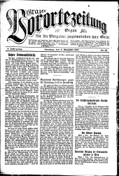 Grazer Vorortezeitung: Organ f. d. Umgebungsgemeinden v. Graz