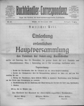 Oesterreichische Buchhändler-Correspondenz