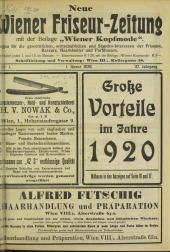 Neue Wiener Friseur-Zeitung