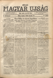 Becsi Magyar Ujsag (Wiener Ungarische Zeitung)