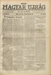 Becsi Magyar Ujsag (Wiener Ungarische Zeitung)