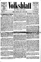 Volksblatt für Stadt und Land