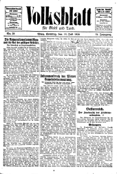 Volksblatt für Stadt und Land