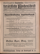 Deutsch-Österreichische tierärztliche Wochenschrift