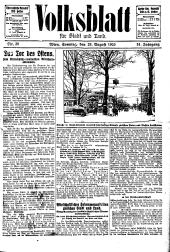 Volksblatt für Stadt und Land