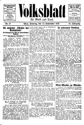 Volksblatt für Stadt und Land