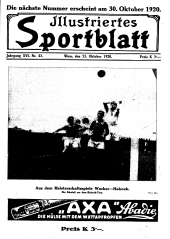 Illustriertes (Österreichisches) Sportblatt