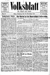 Volksblatt für Stadt und Land