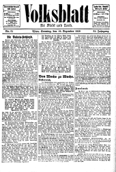 Volksblatt für Stadt und Land