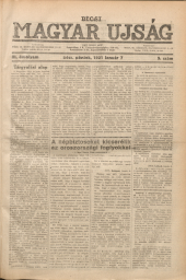 Becsi Magyar Ujsag (Wiener Ungarische Zeitung)