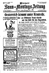 Wiener Sonn- und Montags-Zeitung