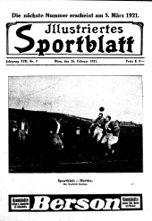 Illustriertes (Österreichisches) Sportblatt